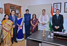 मुख्यमंत्री भजनलाल शर्मा से विदेश मंत्रालय की सचिव प्रिया रंगनाथन एवं प्रतिनिधिमंडल ने की शिष्टाचार भेंट