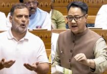 राहुल गांधी के बयान पर संसद में बवाल, संसदीय कार्य मंत्री ने जताई कड़ी आपत्ति