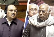 राज्यसभा में मनुस्मृति विवाद गरमाया, खरगे-नड्डा के बीच तीखी नोकझोंक