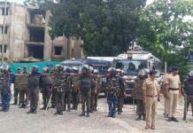 छात्र आंदोलन के बीच समस्तीपुर में सुरक्षा कड़ी, टियर गैस लॉन्चर के साथ पुलिस मुस्तैद