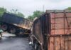 NH-220 पर बड़ा सड़क हादसा, चार भारी वाहन आपस में भिड़े; दो की गई जान