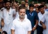 पीएम आवास के बाहर राहुल गांधी का धरना, प्रधान-शाह और मोदी के इस्तीफे की मांग
