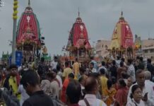 जगन्नाथ बहुड़ा रथ यात्रा के दौरान बड़ा हादसा, एक श्रद्धालु की मौत
