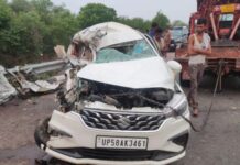 उन्नाव में बड़ा हादसा: बस ने कार को मारी टक्कर, पांच की मौत, कई घायल