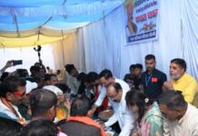 उप मुख्यमंत्री अरुण साव ने बाबाघाट धाम में किया रुद्राभिषेक