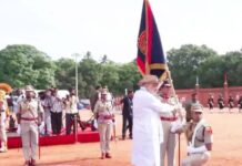 पुडुचेरी पुलिस के लिए ऐतिहासिक दिन, अमित शाह ने प्रदान किया प्रेसिडेंट्स कलर