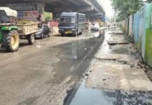 कुछ देर की बारिश और जलमग्न हुआ बैरियर चौराहा, निकासी का इंतजाम फेल