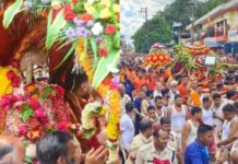 बाबा महाकाल की दूसरी सवारी में उमड़ा आस्था का जनसैलाब, भगोरिया नृत्य ने बांधा समां