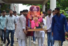 होलकर साइंस कॉलेज में गणपति विसर्जन के दौरान विवाद, 7 छात्र सस्पेंड