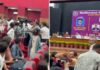 डीयू कुलपति के कार्यक्रम में NSUI का विरोध, सत्य निकेतन हादसे पर उठाए सवाल
