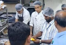 मशहूर रेस्टोरेंट में खाद्य सुरक्षा की अनदेखी, फ्रीजर में साथ मिला शाकाहारी-मांसाहारी खाना