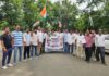 मंदसौर में कांग्रेस का जोरदार प्रदर्शन, राहुल गांधी पर FIR के खिलाफ खोला मोर्चा