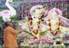 श्रीकृष्ण जन्मभूमि पहुंचे सीएम योगी, गो पूजन कर मनाई जन्माष्टमी