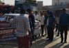किसान आंदोलन ने पकड़ी रफ्तार, NH-911 पर चक्का जाम से वाहनों की आवाजाही थमी