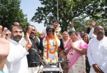 सेवा संकल्प अभियान के सेवा यात्रियों का मंत्री उईके ने किया स्वागत