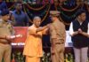 पुलिसकर्मियों के सम्मान में बोले योगी- 2017 से पहले सुरक्षा को लेकर लोग चिंतित रहते थे